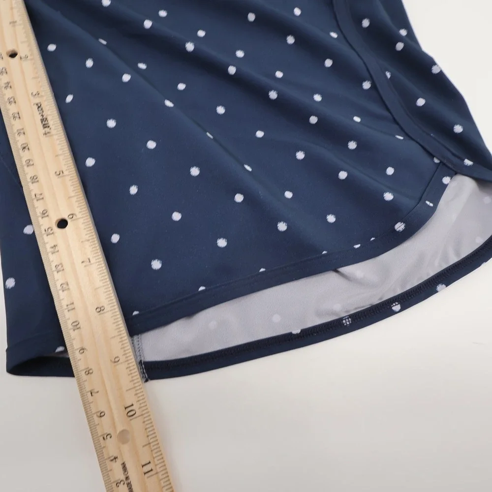 Lululemon Polka Dot Board Shorts Navy Blue Drawstring Swim Trunks Mens‎ 36